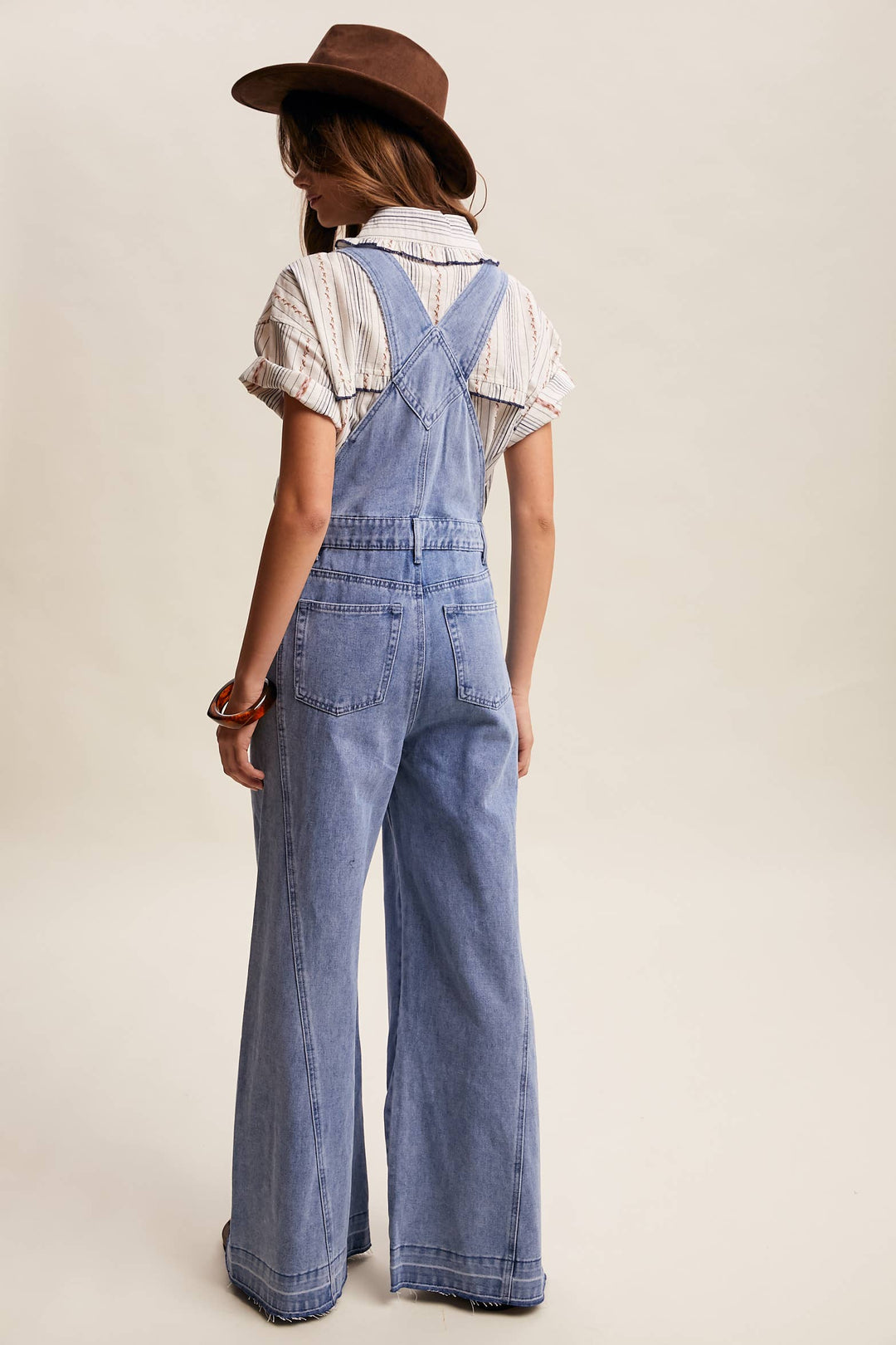 Listicle | Wide-Leg Denim Overalls