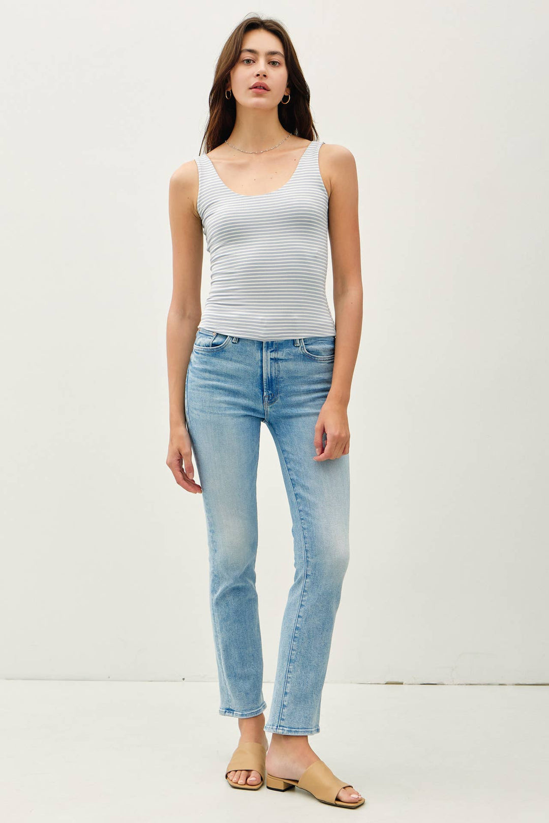 Be Cool | Ultra Soft Double Lined Striped Tank