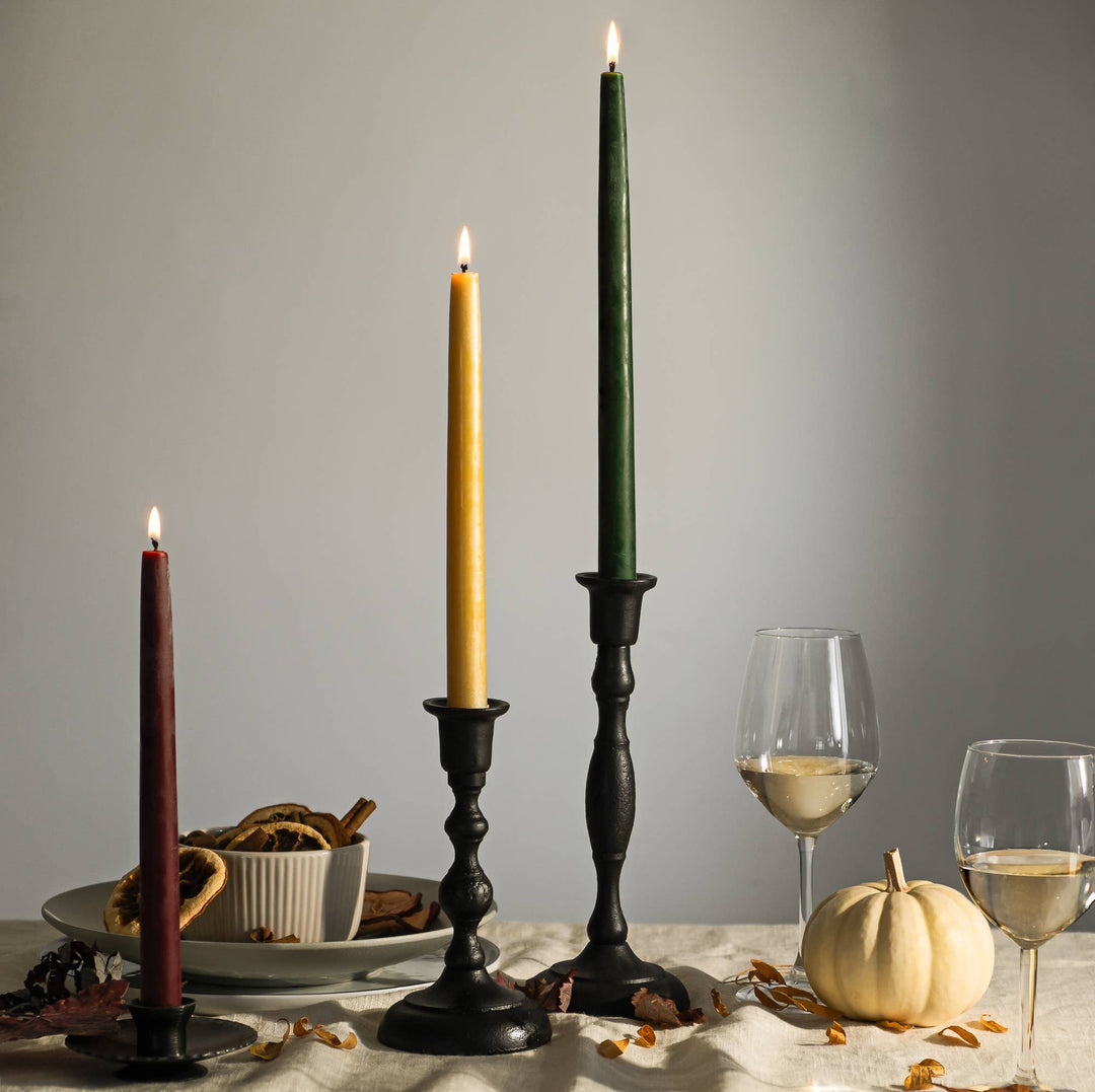 Bluecorn | Beeswax Taper Candles – Dripless & Handmade in USA