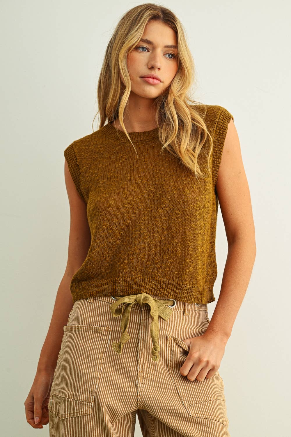 Miou Muse | Ombre Style Sleeveless Knitted Top
