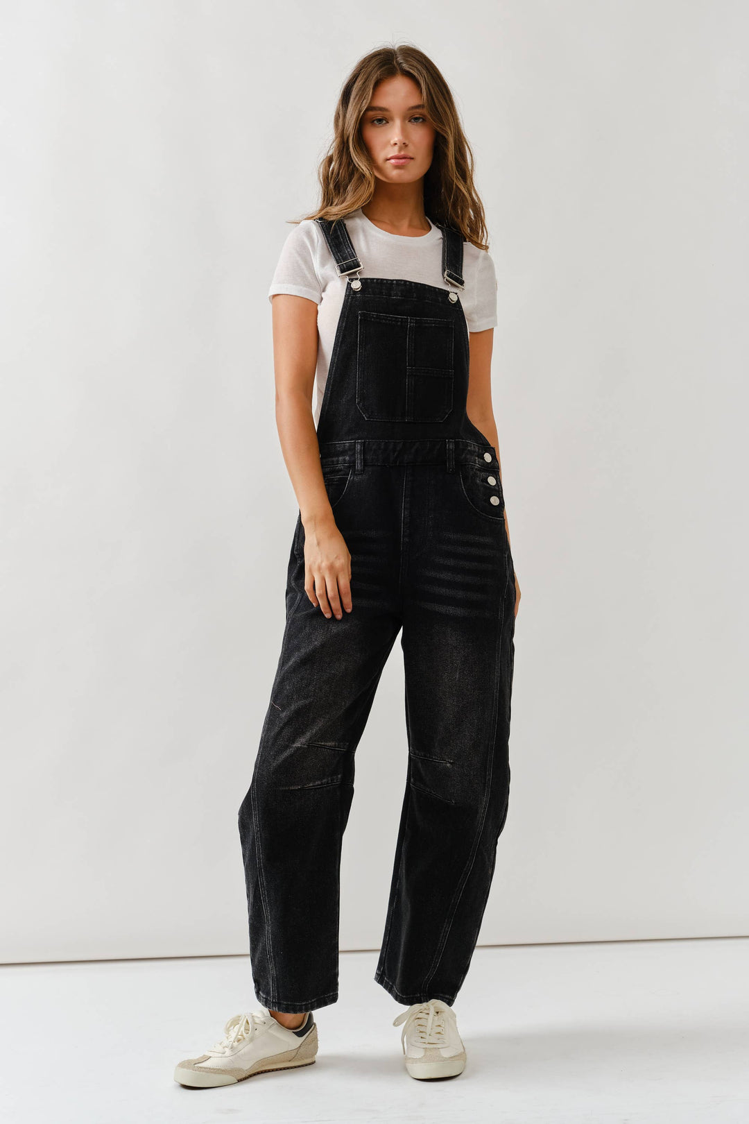 Aaron and Amber |  Slouchy Relax Fit Denim Overalls