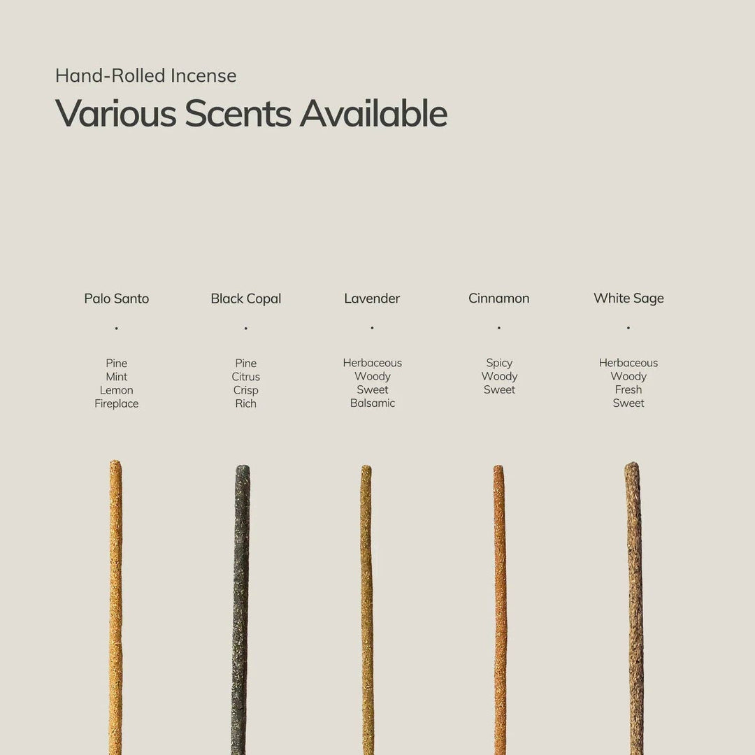 Cedar and Myrrh | Lavender Incense Sticks – 7 Hand-Rolled Sticks from Peru