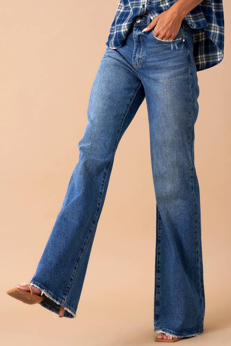 Insane Gene | High Rise Relaxed Boot Cut Denim