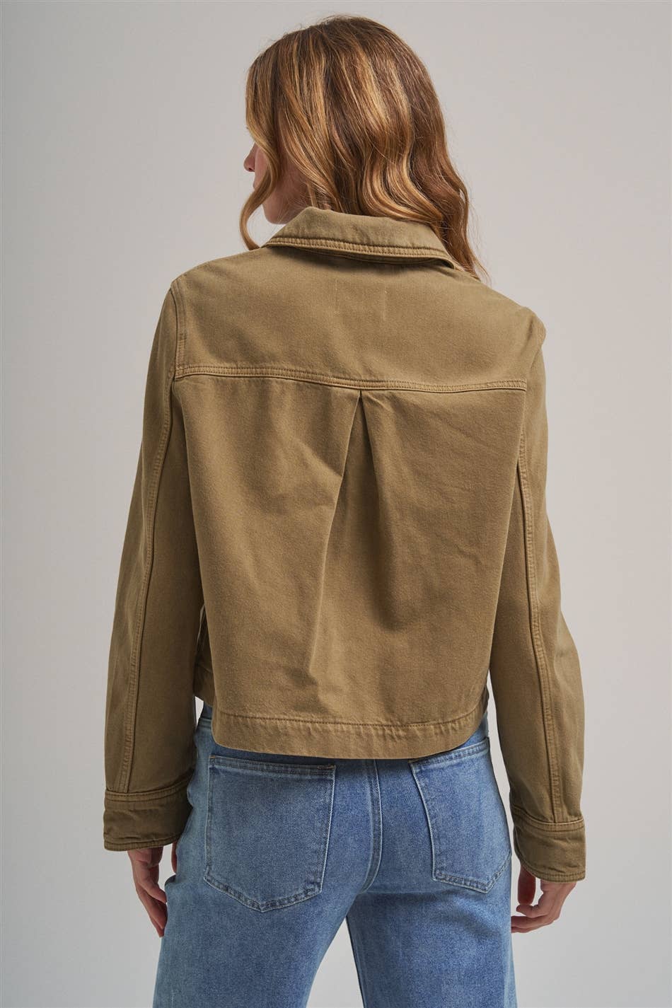 Bon | Cropped Utility Jacket With Patch Pocket