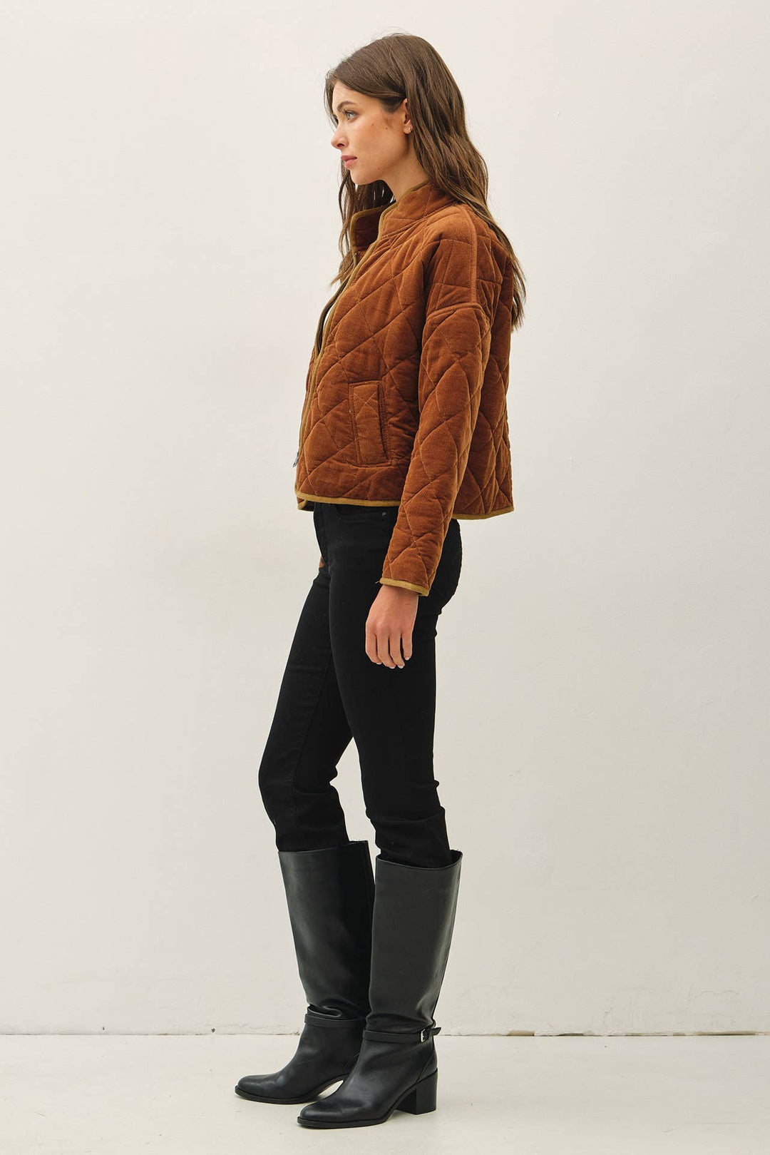Be Cool | Corduroy Quilted Puffer Jacket