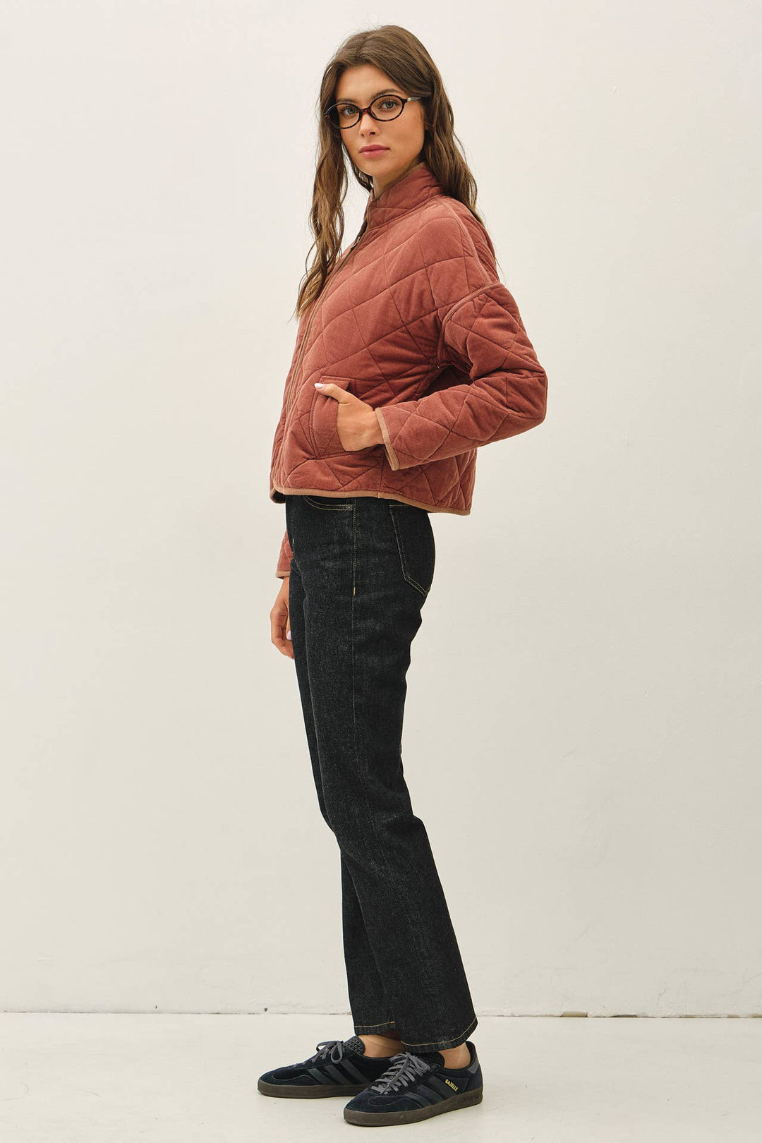 Be Cool | Corduroy Quilted Puffer Jacket