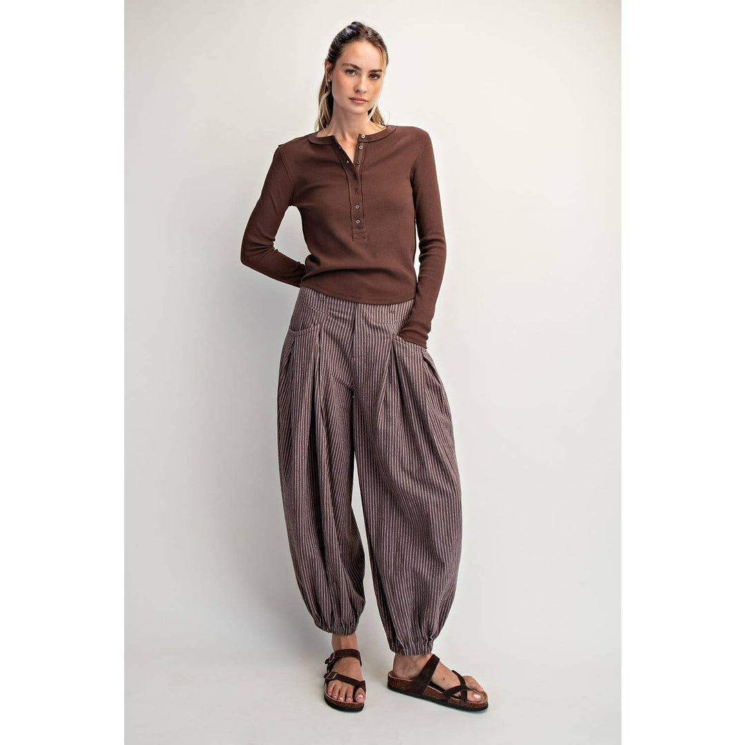 Cotierra | Henley Button Closure Top