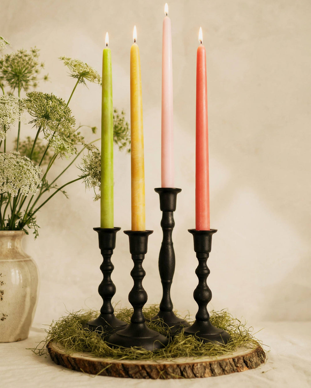 Bluecorn | Beeswax Taper Candles – Dripless & Handmade in USA