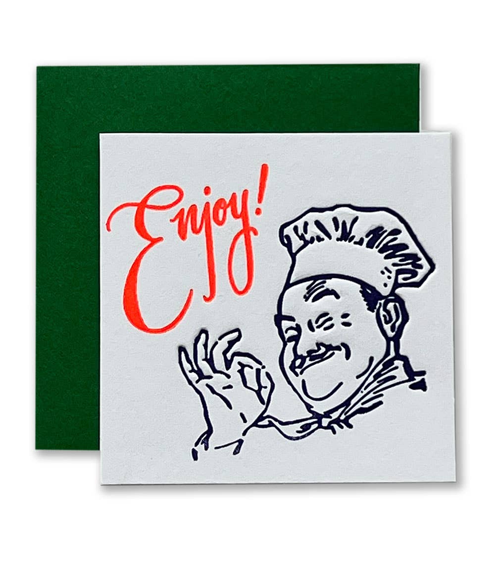 Ladyfingers Letterpress | Enjoy Tiny Card