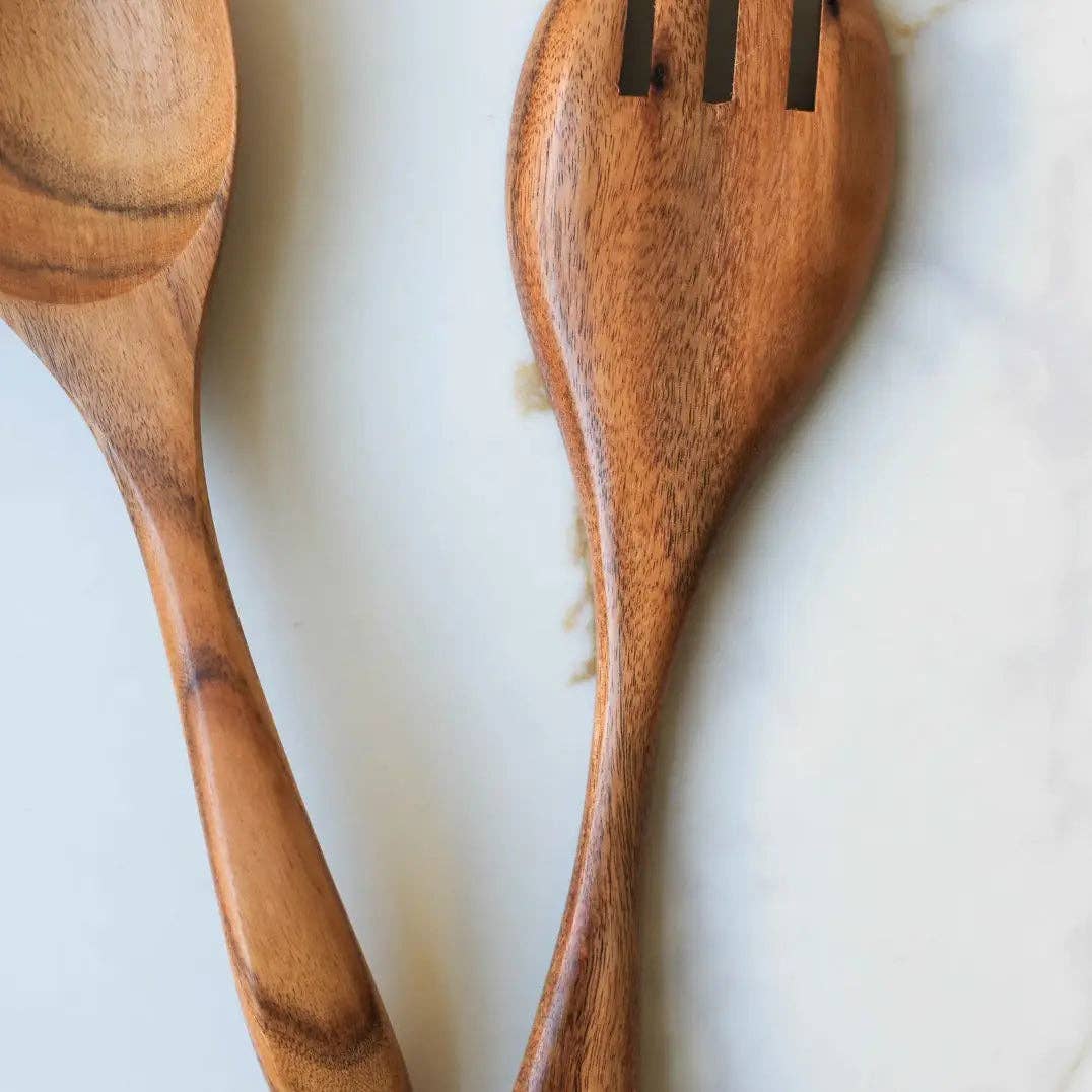 Fodery | Teak Wood Salad Spoon and Fork Set