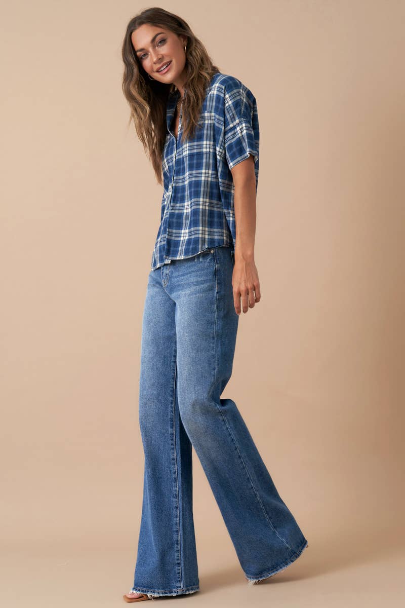 Insane Gene | High Rise Relaxed Boot Cut Denim