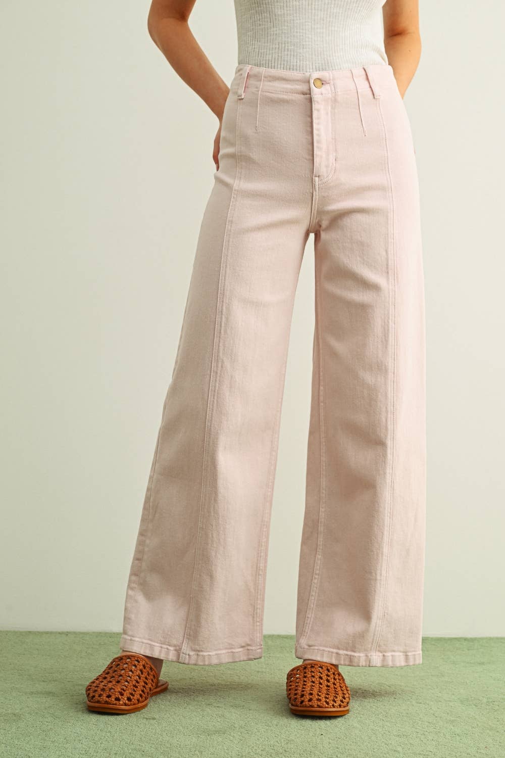 Miou Muse | Washed Color Stretch Pants
