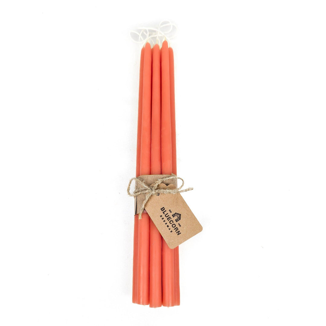 Bluecorn Candles | Thin Beeswax Taper Candles: Hand-Dipped in Colorado