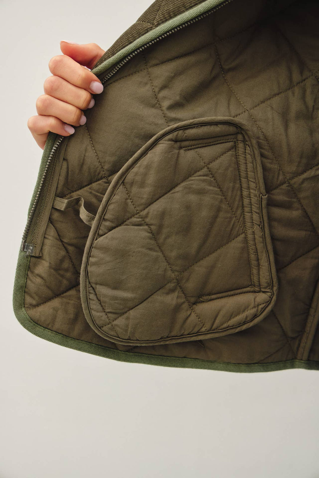 Be Cool | Corduroy Quilted Puffer Jacket