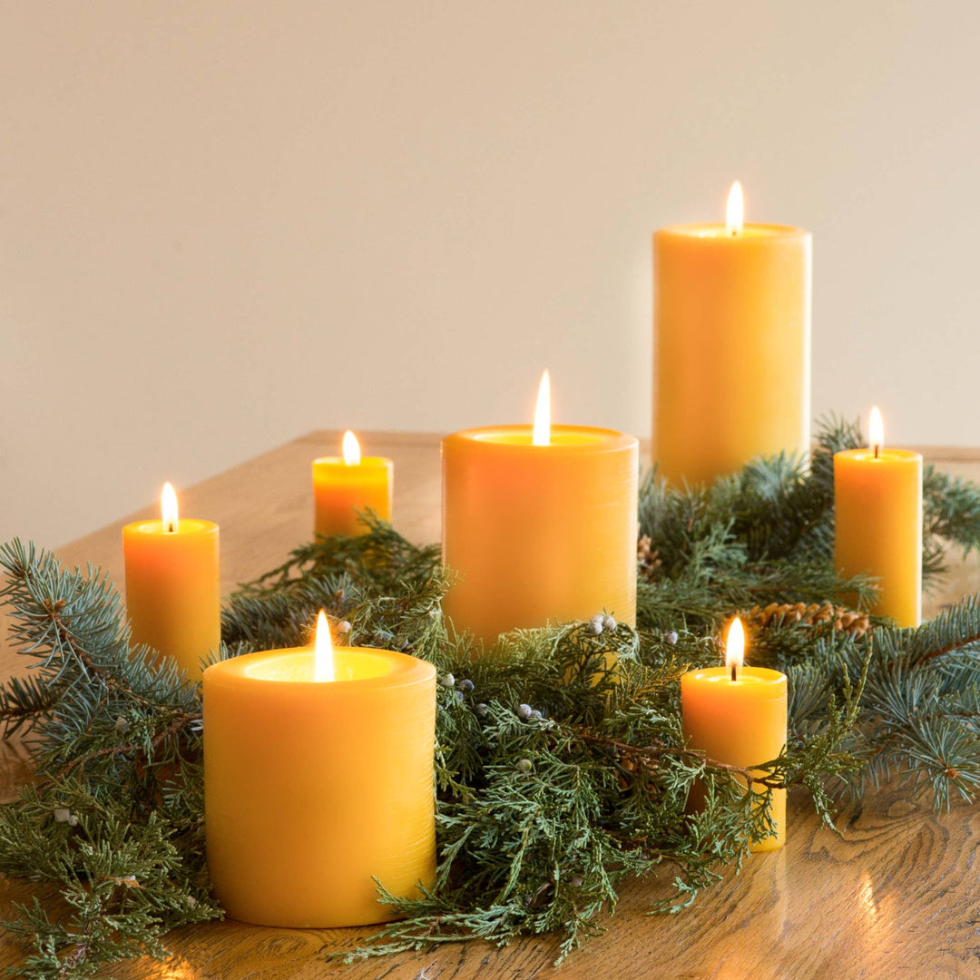 Bluecorn | Pure Beeswax Pillar Candles – Handmade in USA