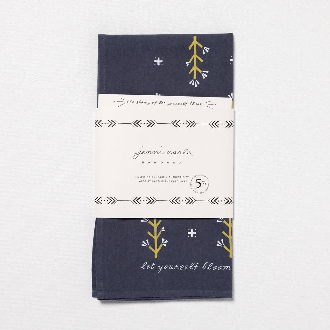Jenni Earle | "let yourself bloom" bandana