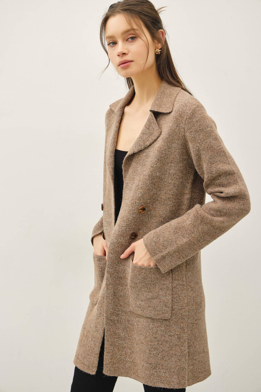 Be Cool | Open Basic Sweater Coat
