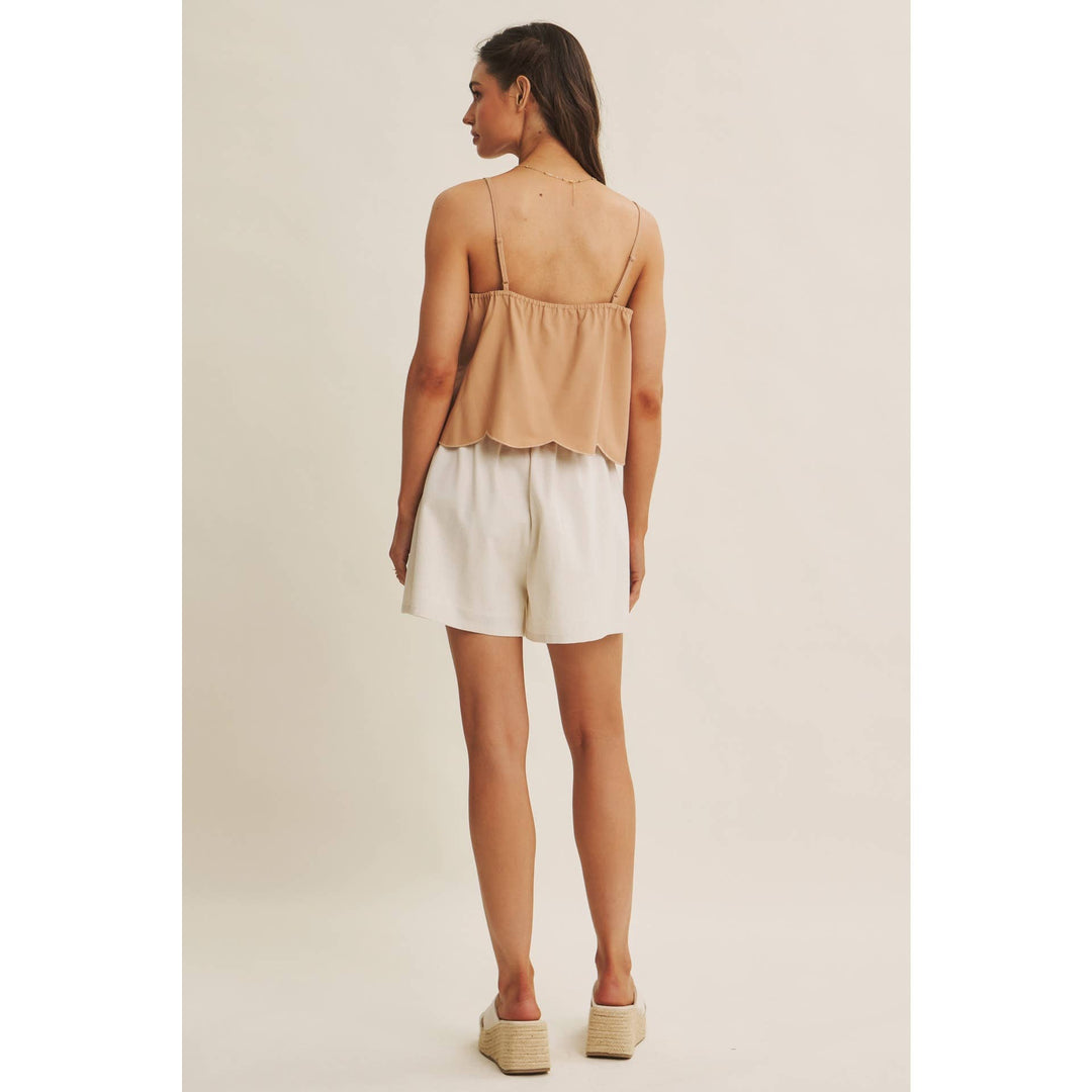 In February | A Line Cut Out Embroidered Cami