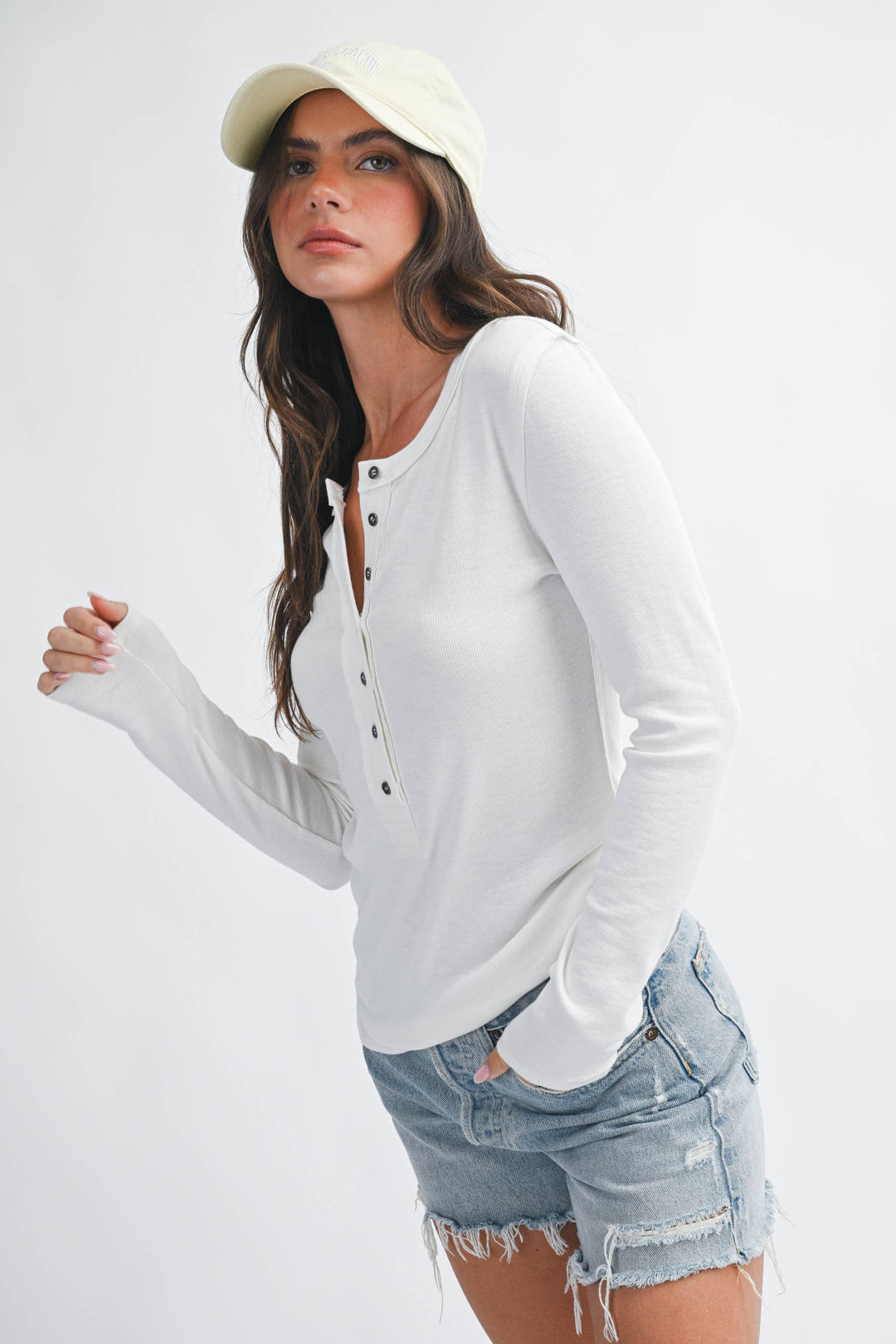 Aemi and Co |Henley Long Sleeve Top