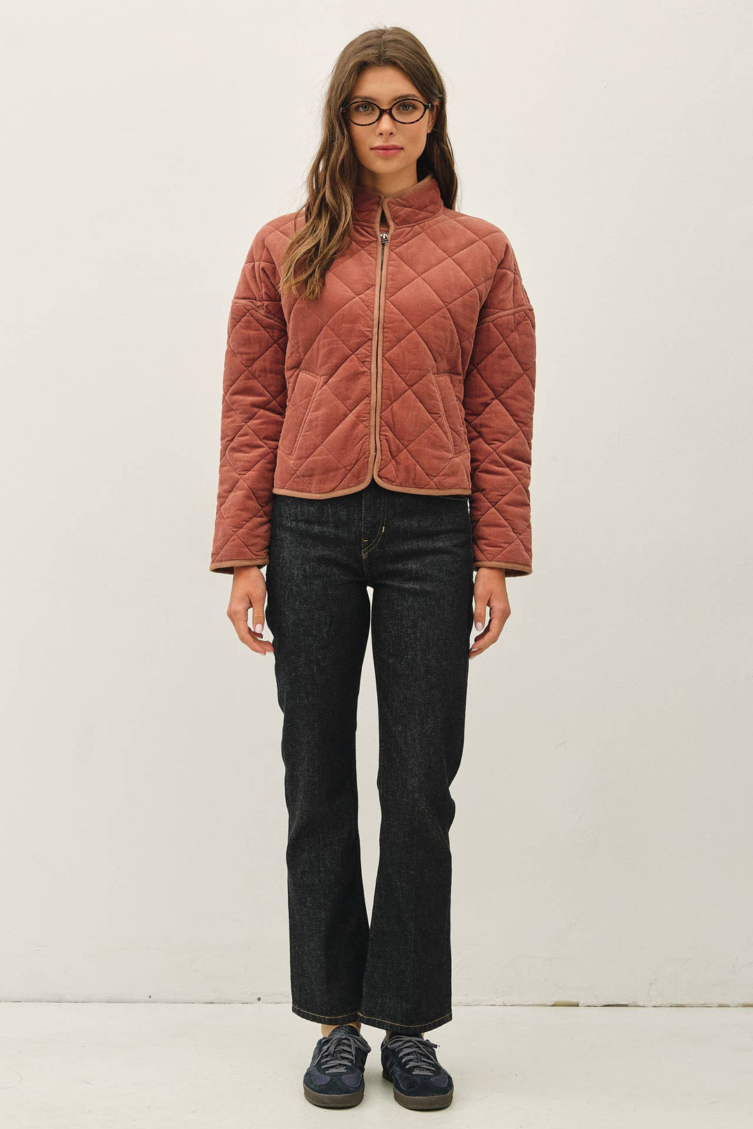 Be Cool | Corduroy Quilted Puffer Jacket
