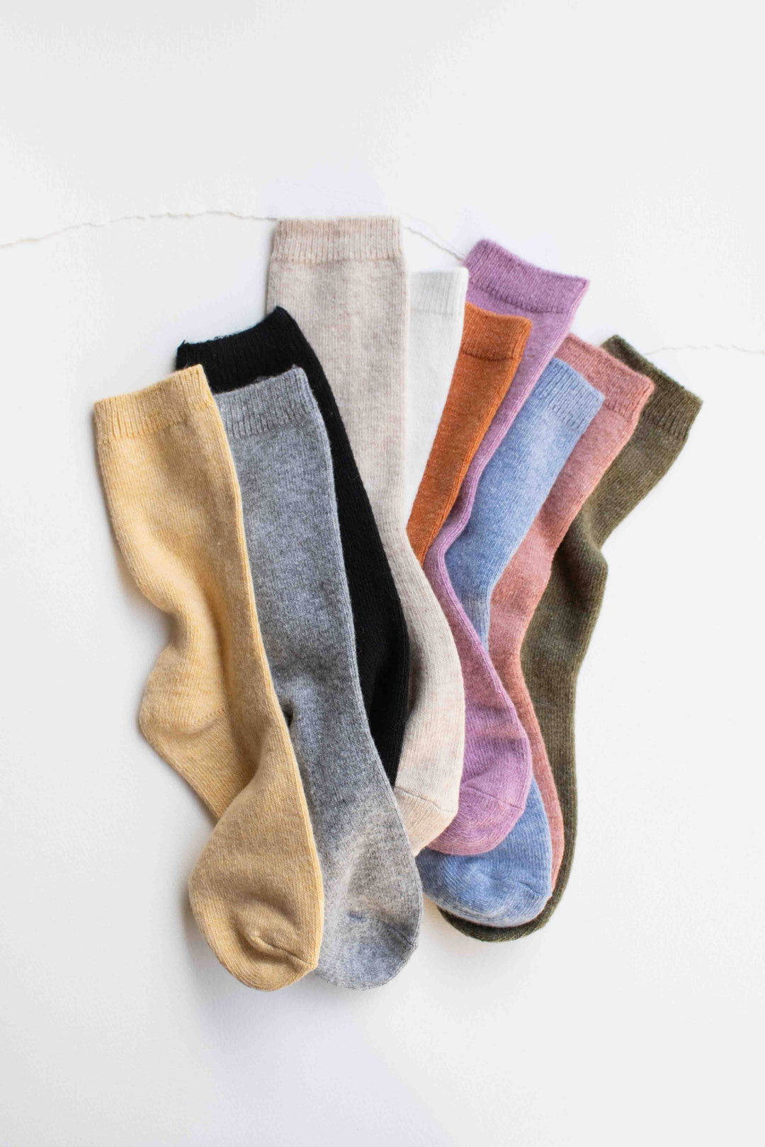 Tiepology | Bright Winter Wool Cashmere Blend Socks