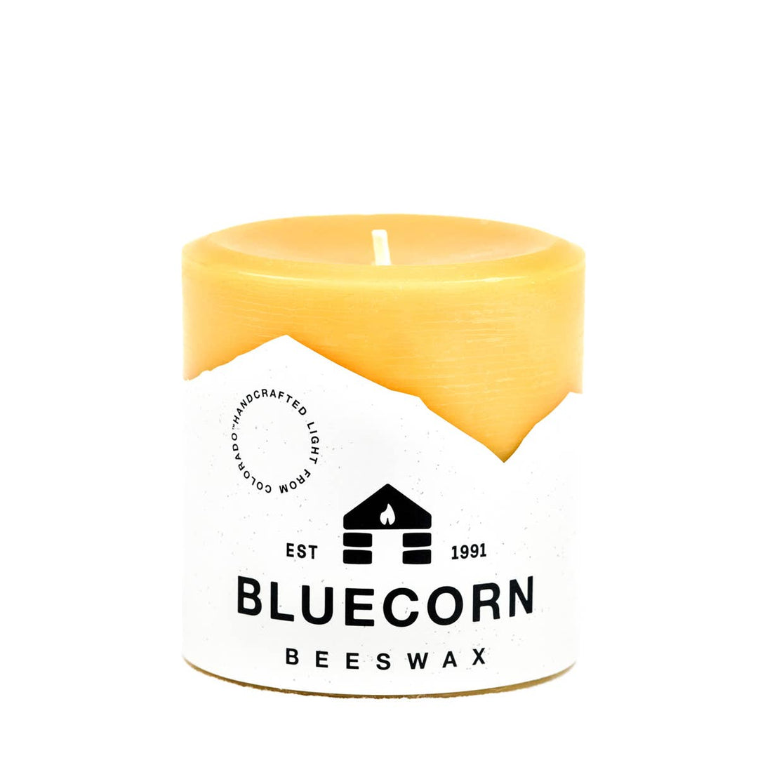Bluecorn | Pure Beeswax Pillar Candles – Handmade in USA