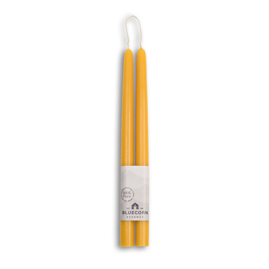 Bluecorn | Beeswax Taper Candles – Dripless & Handmade in USA