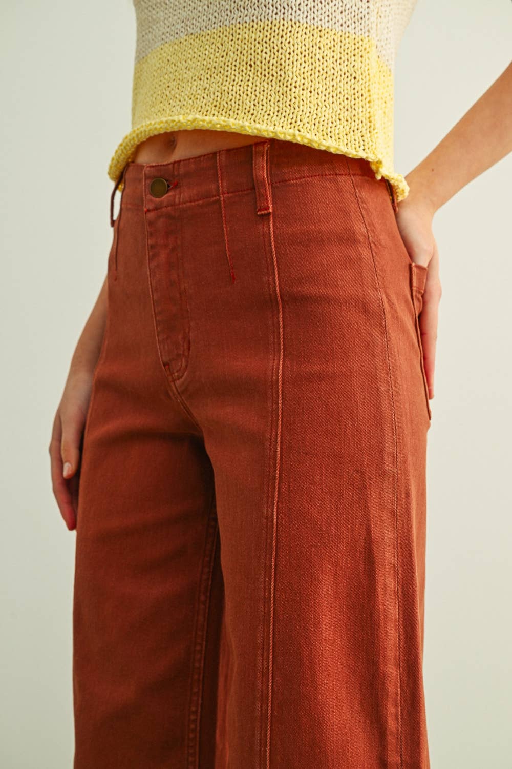 Miou Muse | Washed Color Stretch Pants