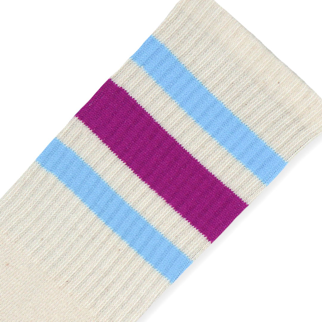 Socco | Berry & Light Blue Striped Socks