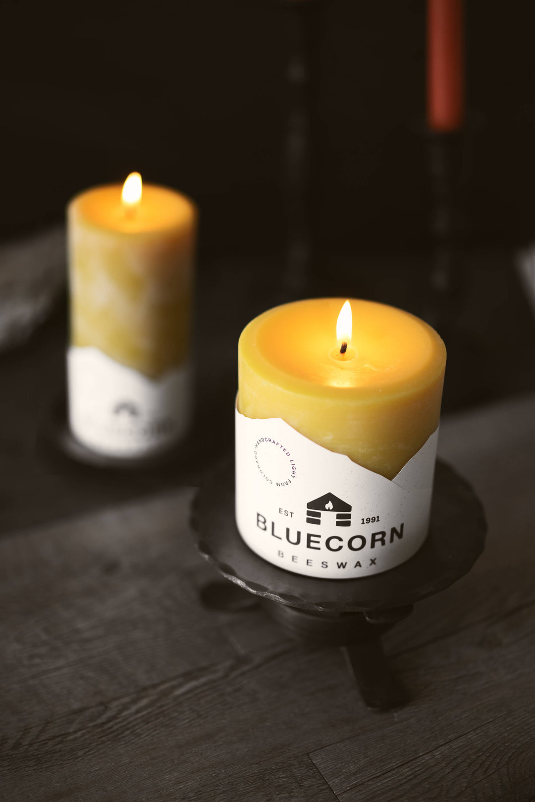 Bluecorn | Pure Beeswax Pillar Candles – Handmade in USA