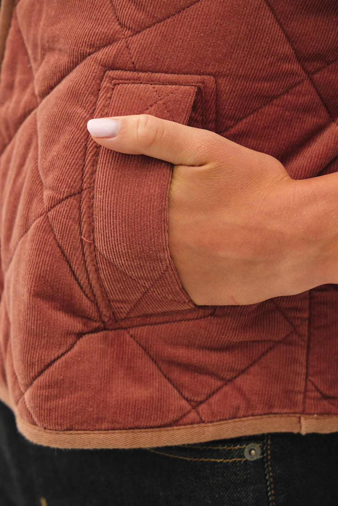 Be Cool | Corduroy Quilted Puffer Jacket