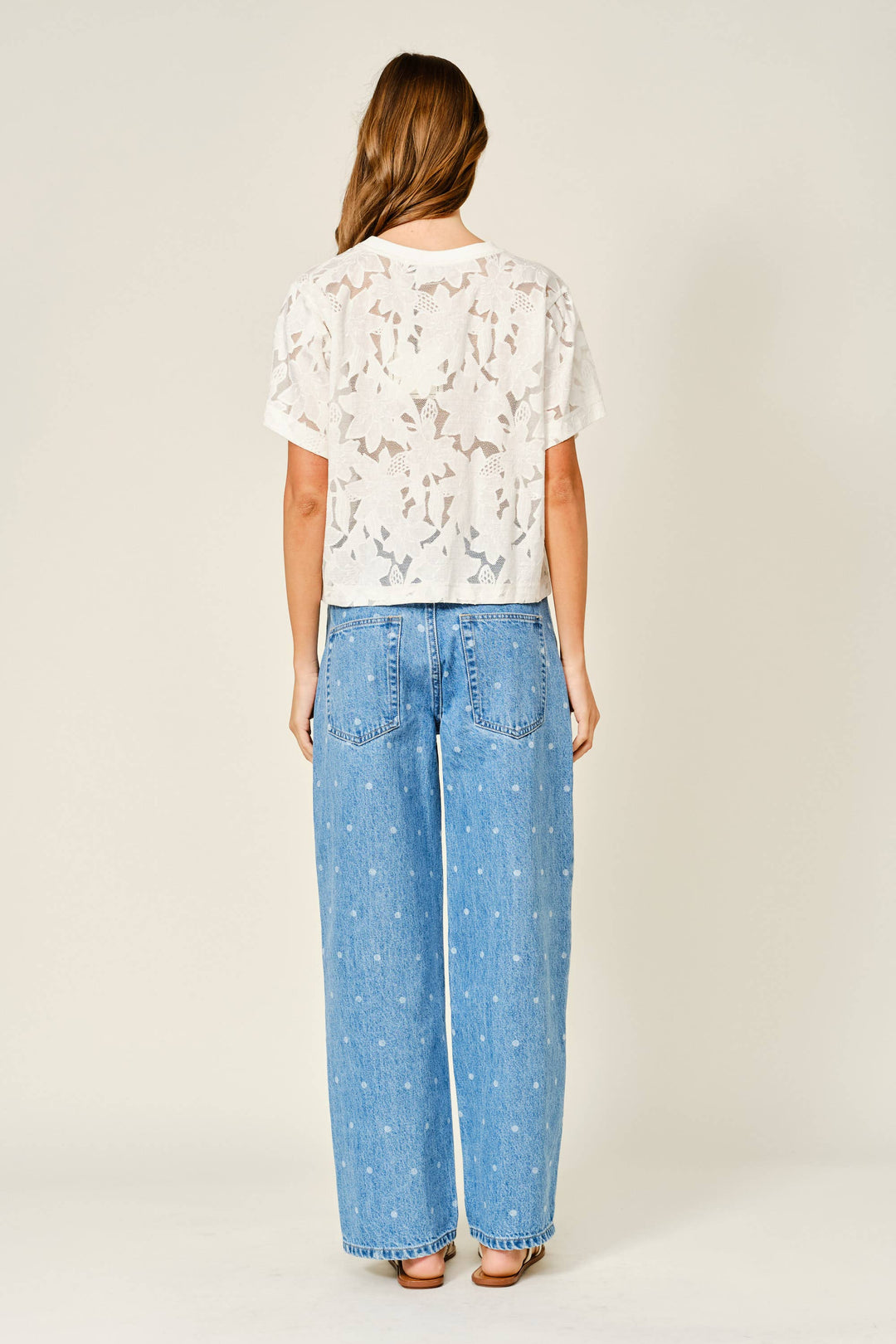 Aaron and Amber | Lace Floral T- Shirt