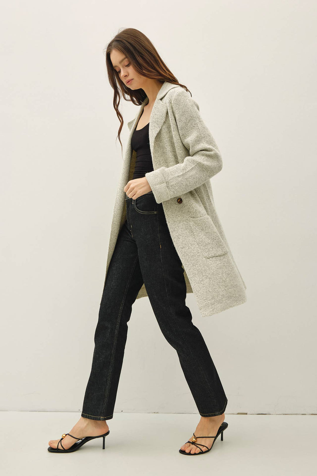 Be Cool | Open Basic Sweater Coat