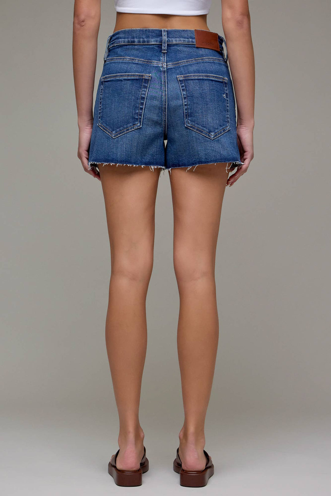 Hidden Jeans | Medium Dark High Rise 3 1/2" Inseam Shorts