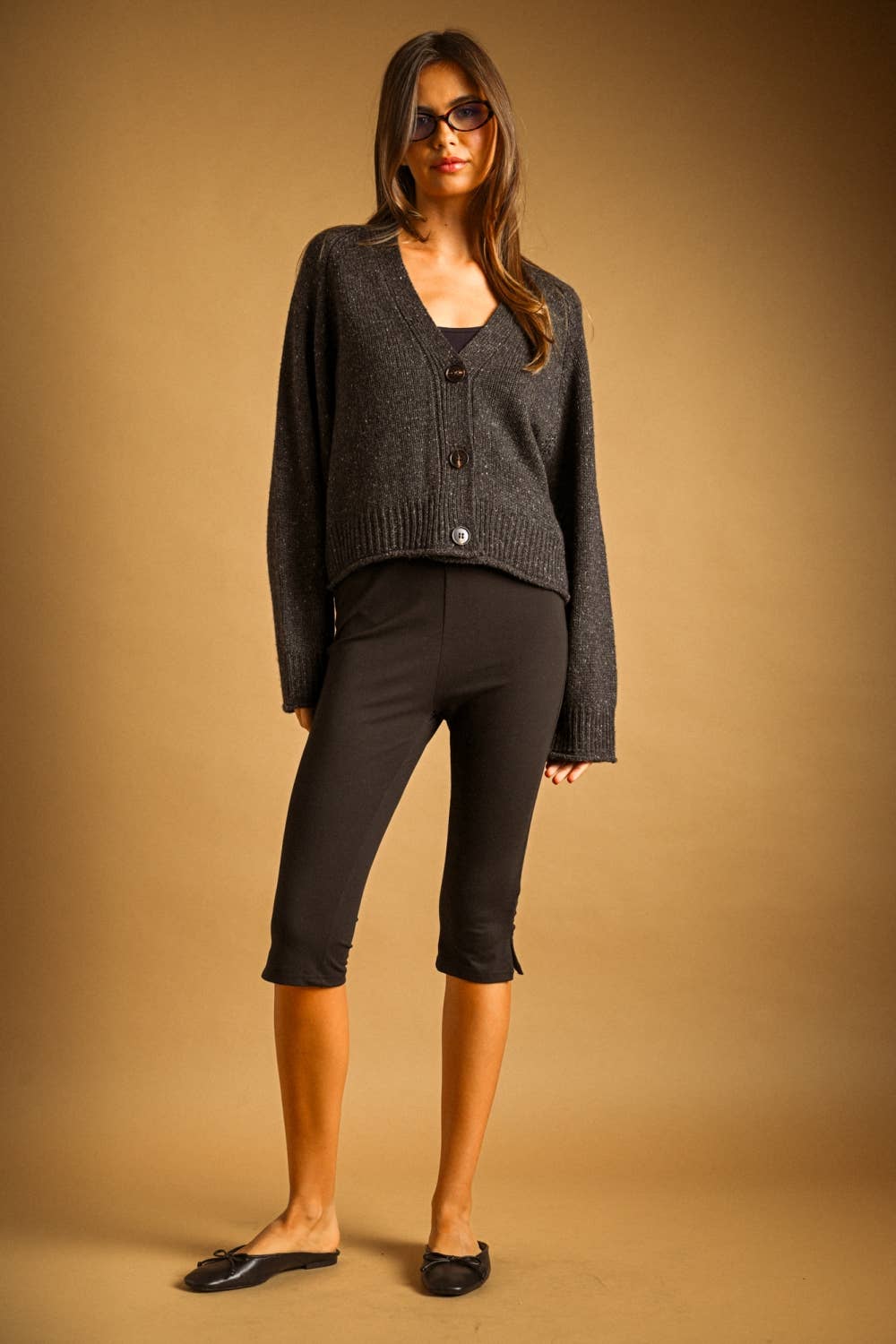 Miou Muse |  V-Neck button Front