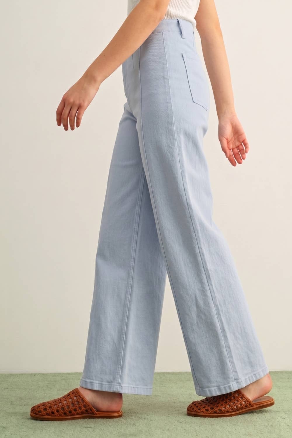 Miou Muse | Washed Color Stretch Pants