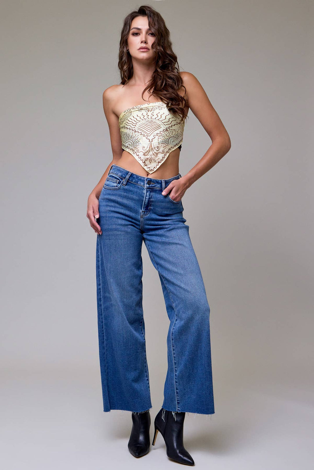 Hidden Jeans | Dark Wash Clean Stretch 31" Inseam Wide Leg