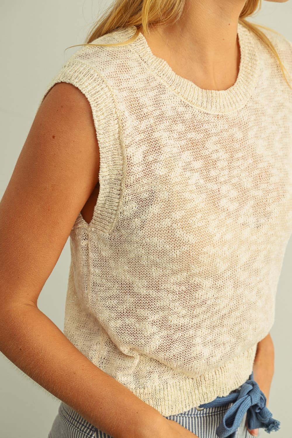 Miou Muse | Ombre Style Sleeveless Knitted Top