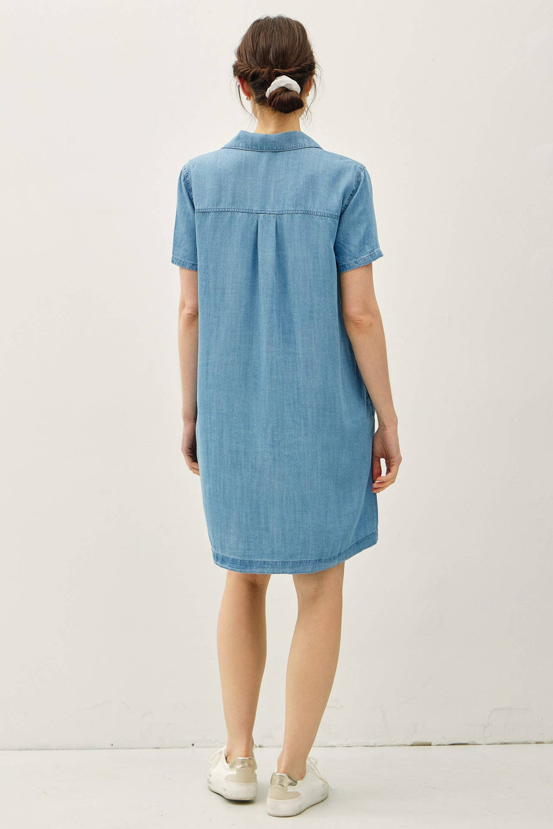 Be Cool | Denim Wash Button Down Dress