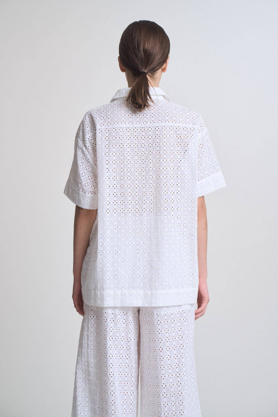 Grade and Gather | Square Eyelet Short Sleeve Shirt