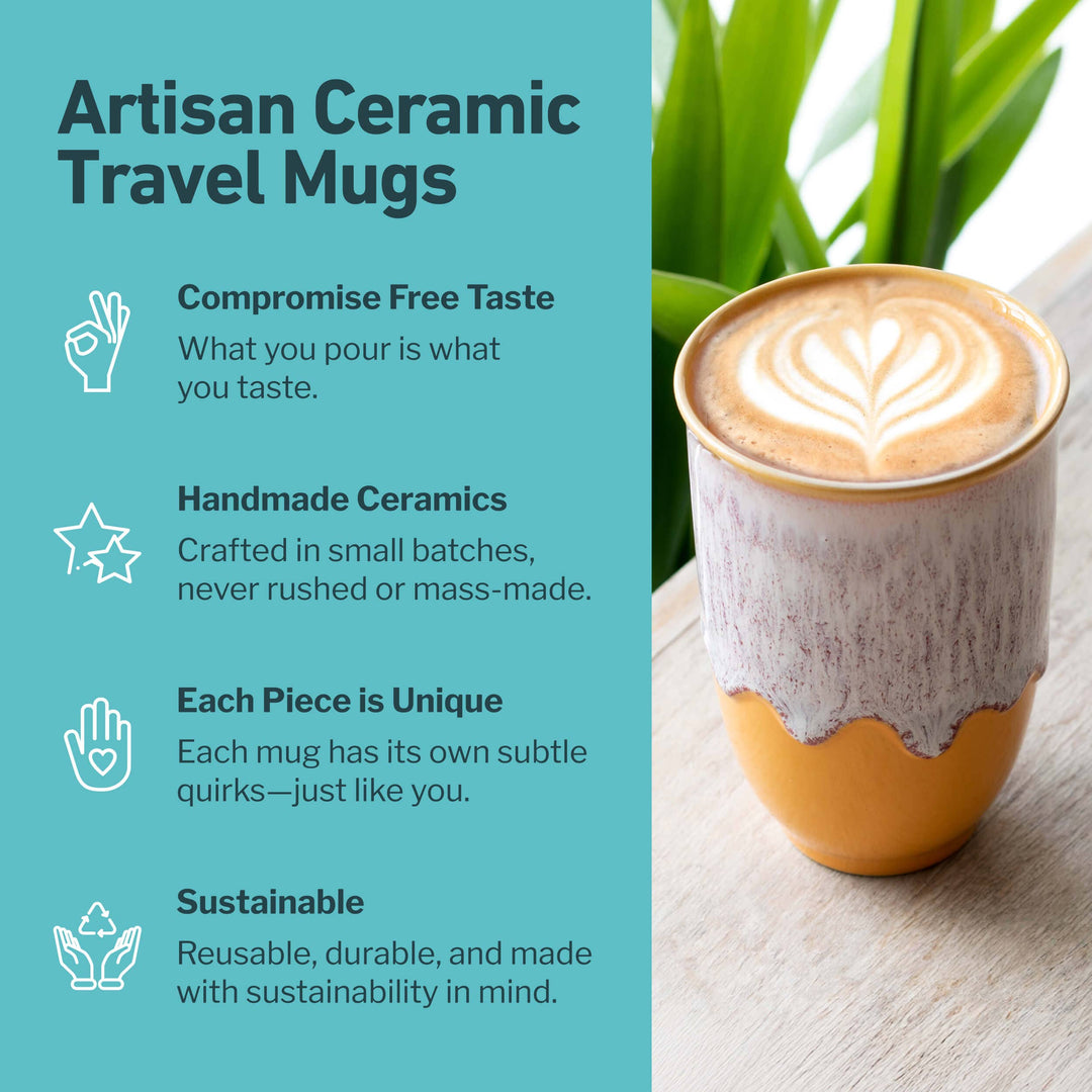 Nova Ceramics | Ceramic Travel Mug – Reusable & Stylish