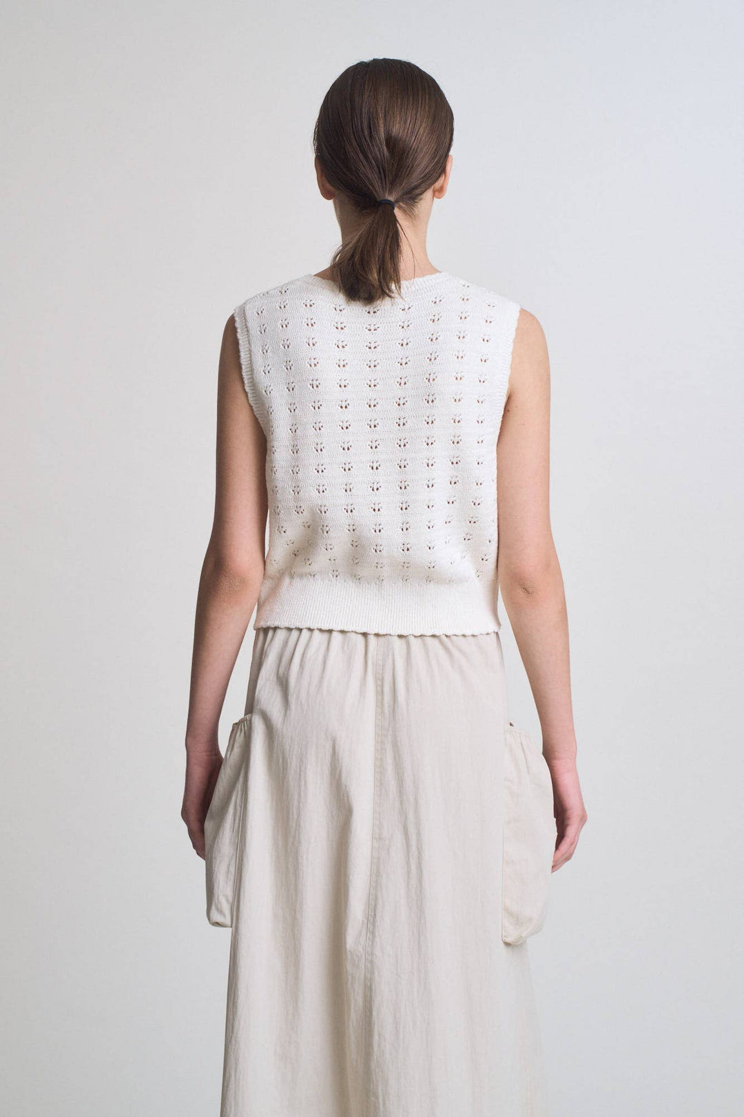 Grade and Gather | Floral Kint Button Down Vest Top