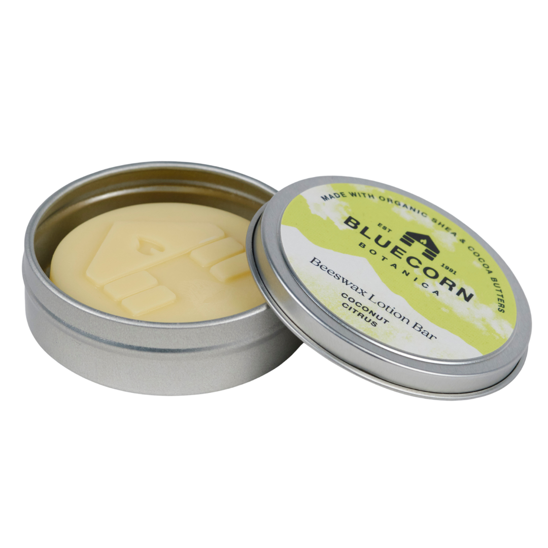 Bluecorn Candles | Hydrating Beeswax Lotion Bars with Shea Butter, Cocoa Butter and Vitamin E