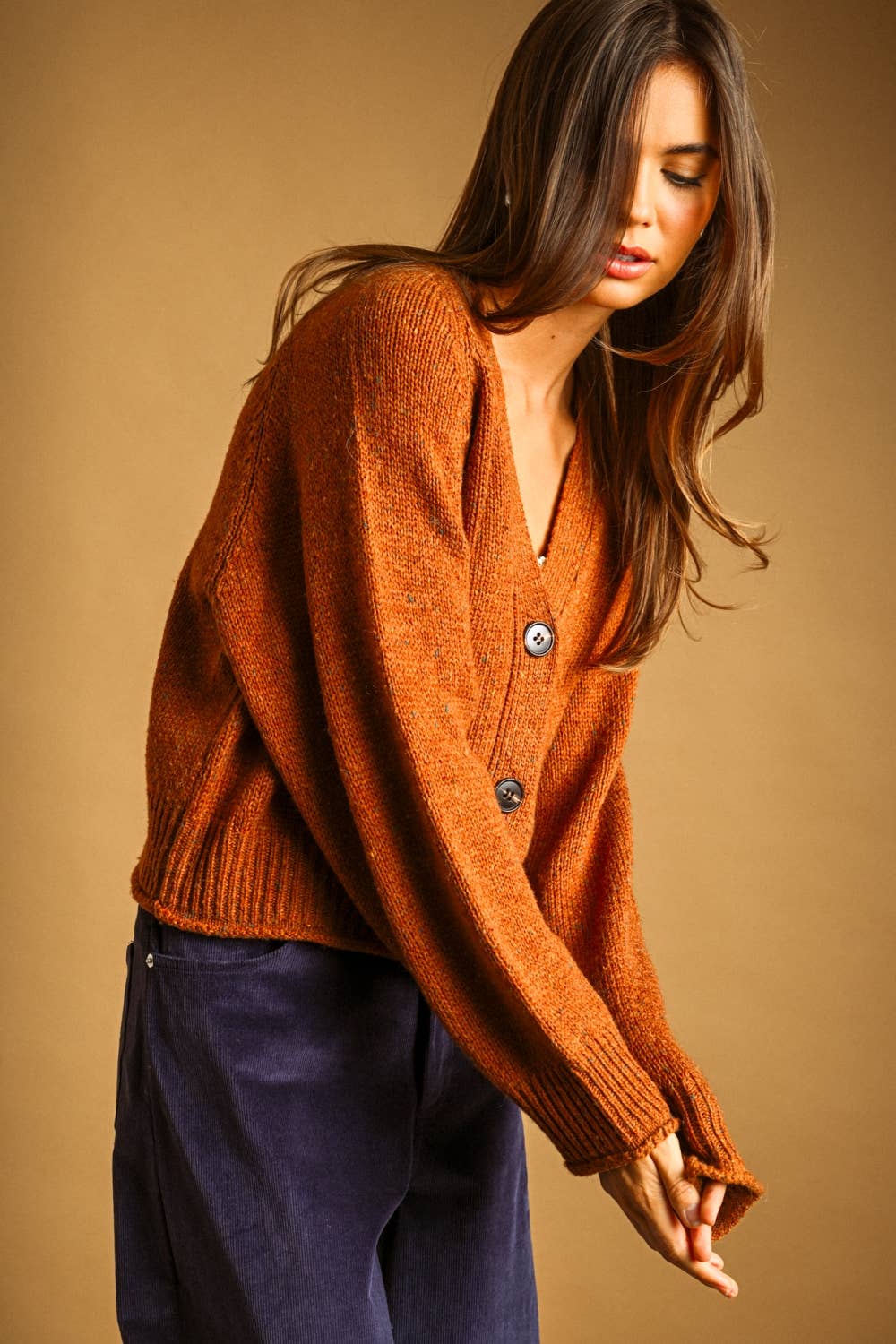 Miou Muse |  V-Neck button Front