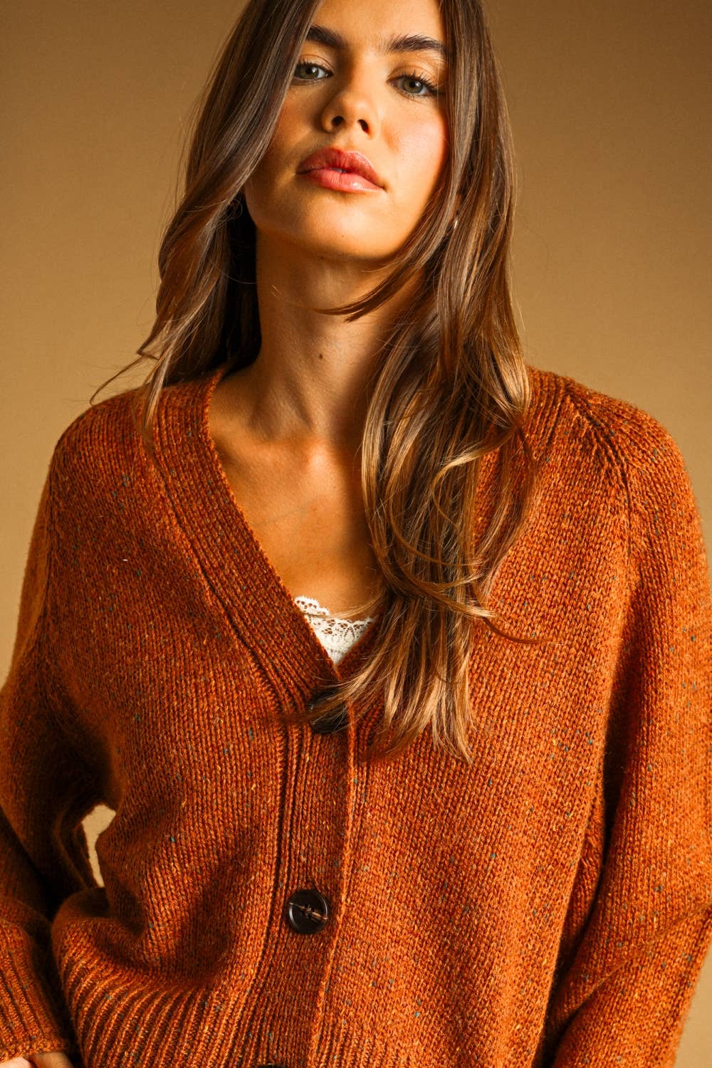 Miou Muse |  V-Neck button Front