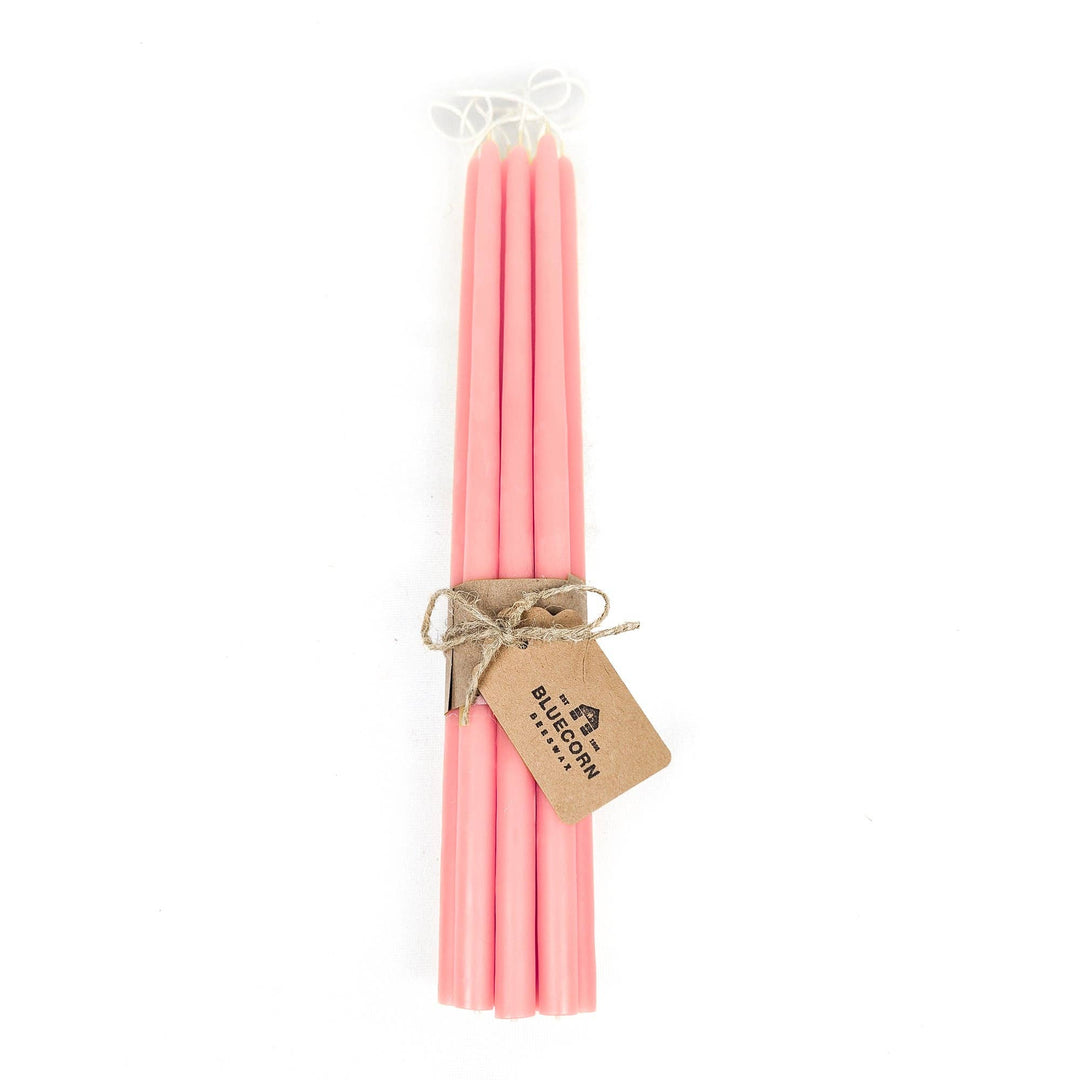 Bluecorn Candles | Thin Beeswax Taper Candles: Hand-Dipped in Colorado