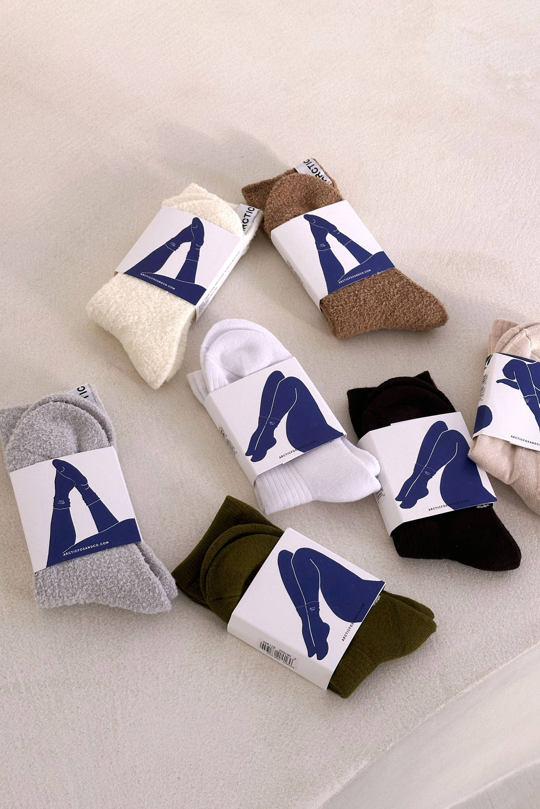 Artic Fox | Ruffle Sock - 100% Bamboo