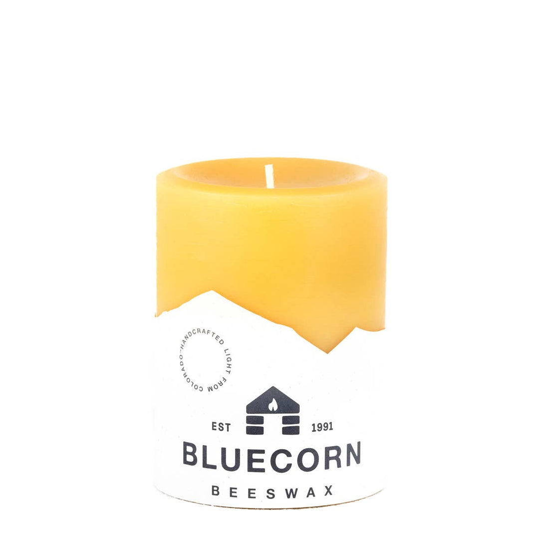 Bluecorn | Pure Beeswax Pillar Candles – Handmade in USA