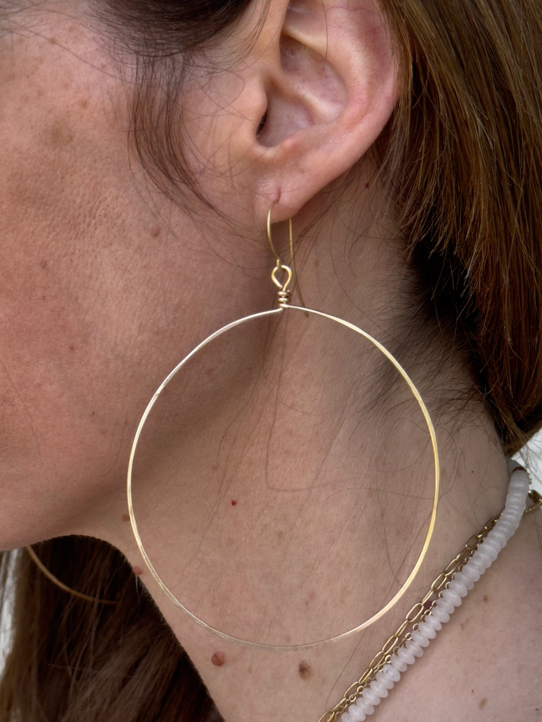 Three Arrows Boutique || Light Weight Gold Hoop Earrings