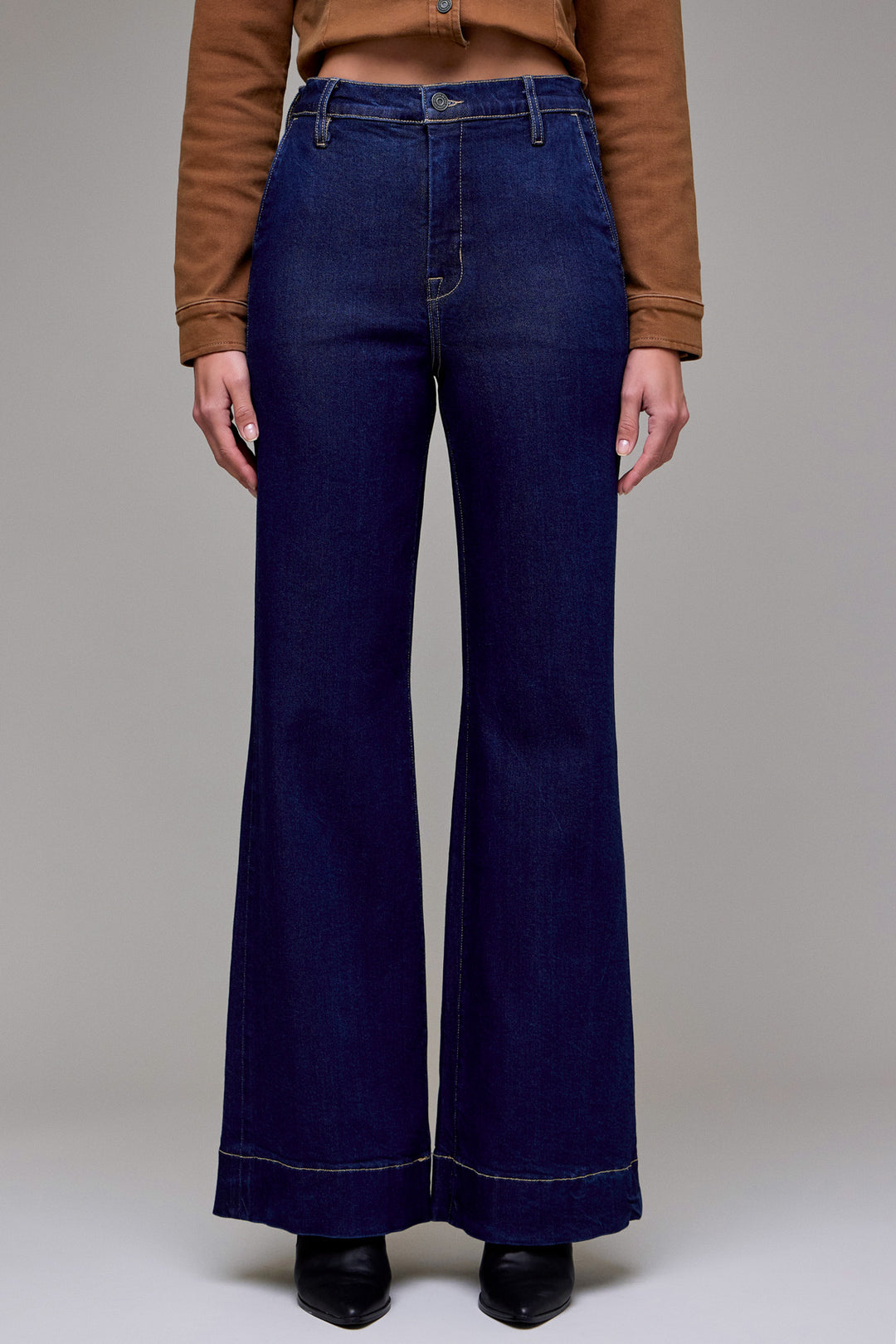 Hidden Jeans | Rinse Wash Stretch Trouser Comfort Flare